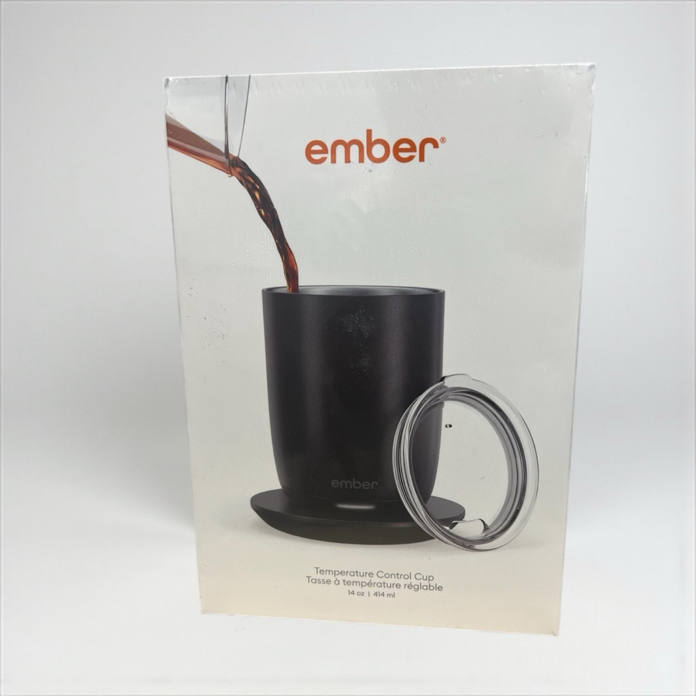 New in Box Ember Temperature Control Smart 14 oz Controlled Heated Coffee Cup